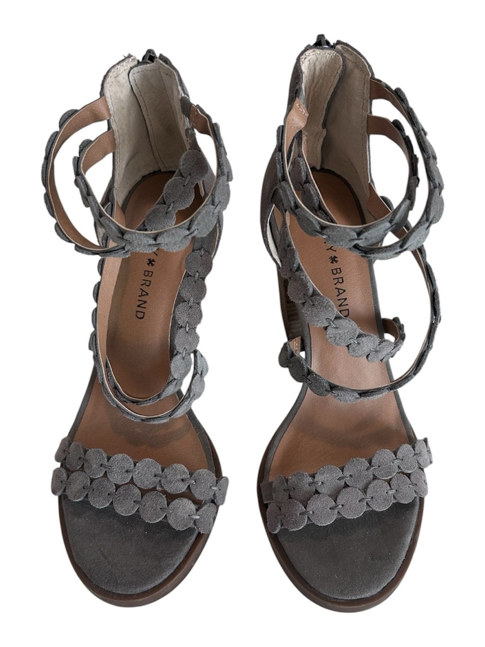 Lucky Brand
Women's Lameer
Oiled Suede Sandals in Titanium Size 8